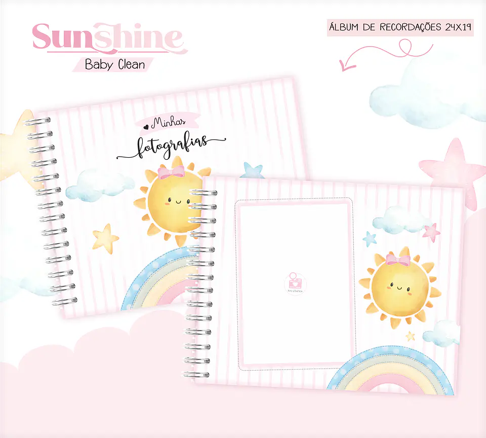 Arquivo Combo Encadernação Baby Sunshine Arco Iris Alfabeto 10