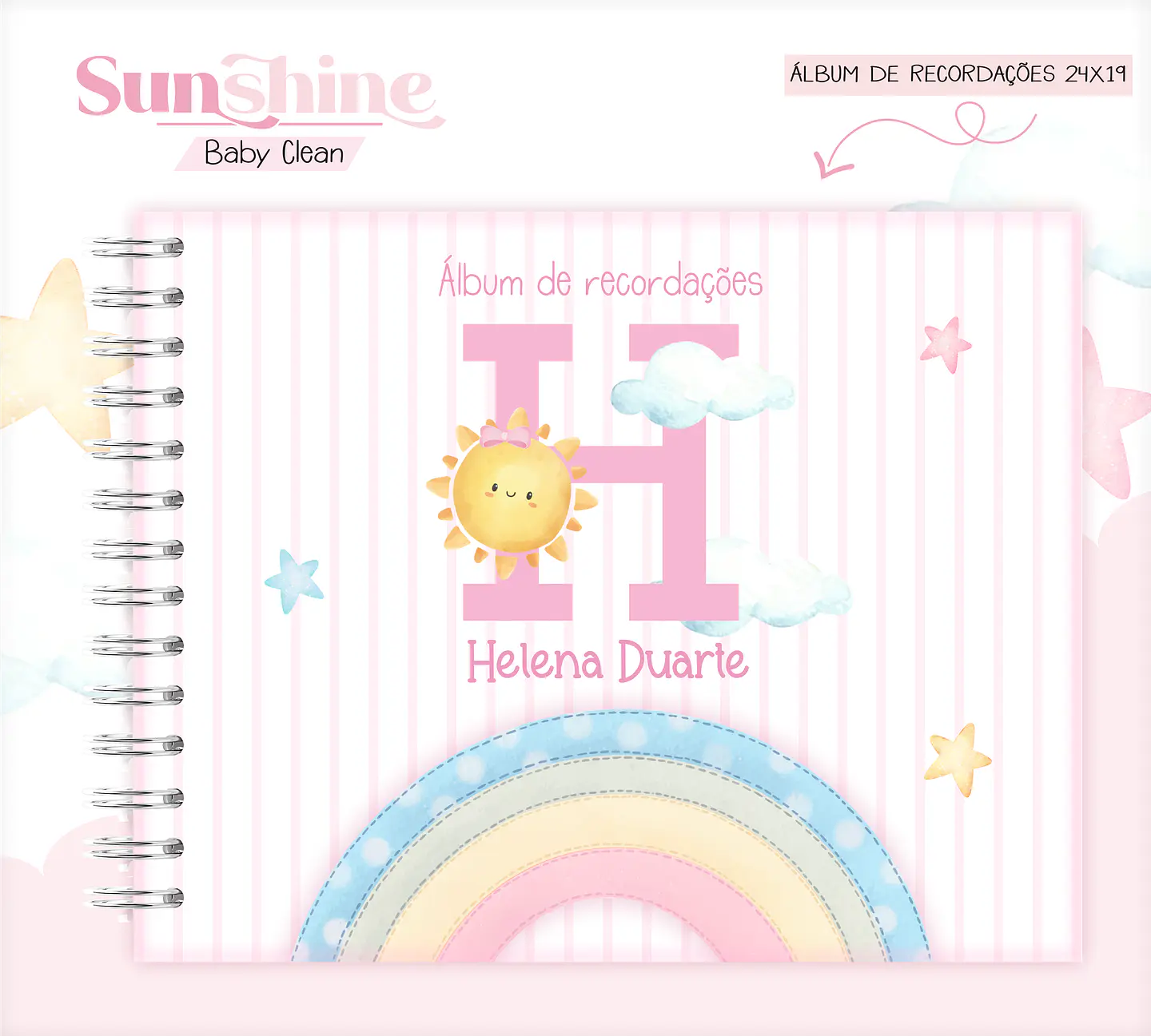 Arquivo Combo Encadernação Baby Sunshine Arco Iris Alfabeto 11