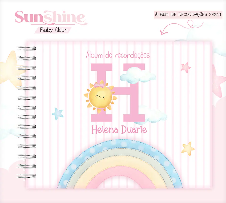 Arquivo Combo Encadernação Baby Sunshine Arco Iris Alfabeto 11