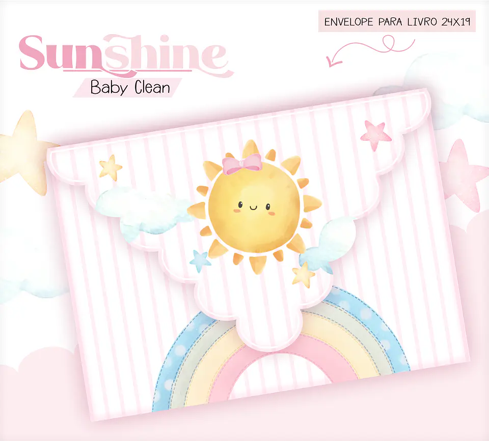 Arquivo Combo Encadernação Baby Sunshine Arco Iris Alfabeto 16