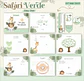 Arquivo Combo Encadernação Baby Safari Verde Alfabeto - Thumbnail 14
