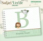 Arquivo Combo Encadernação Baby Safari Verde Alfabeto - Thumbnail 15