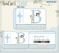 Arquivo Combo Encadernação Baby Safari Azul Alfabeto - Thumbnail 14