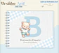 Arquivo Combo Encadernação Baby Ursinho Azul Alfabeto - Thumbnail 7