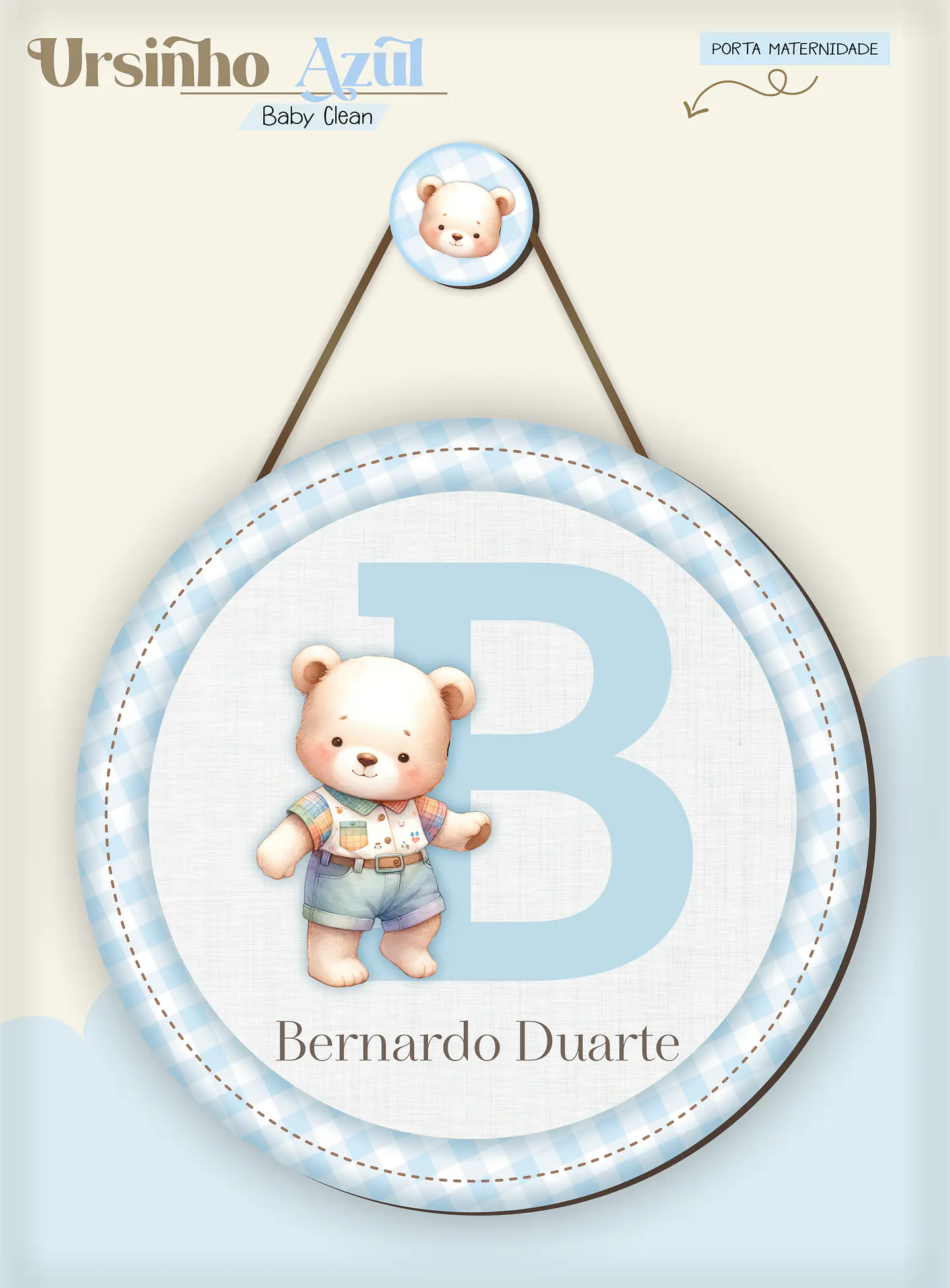 Arquivo Combo Encadernação Baby Ursinho Azul Alfabeto 13