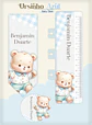 Arquivo Combo Encadernação Baby Ursinho Azul Alfabeto - Thumbnail 15