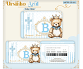 Arquivo Combo Encadernação Baby Ursinho Realeza Alfabeto