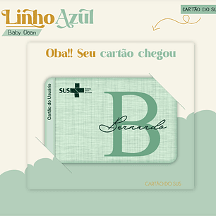 Arquivo Combo Encadernação Baby Linho Verde Alfabeto