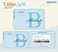 Arquivo Combo Encadernação Baby Linho Azul Alfabeto - Thumbnail 4