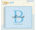 Arquivo Combo Encadernação Baby Linho Azul Alfabeto
