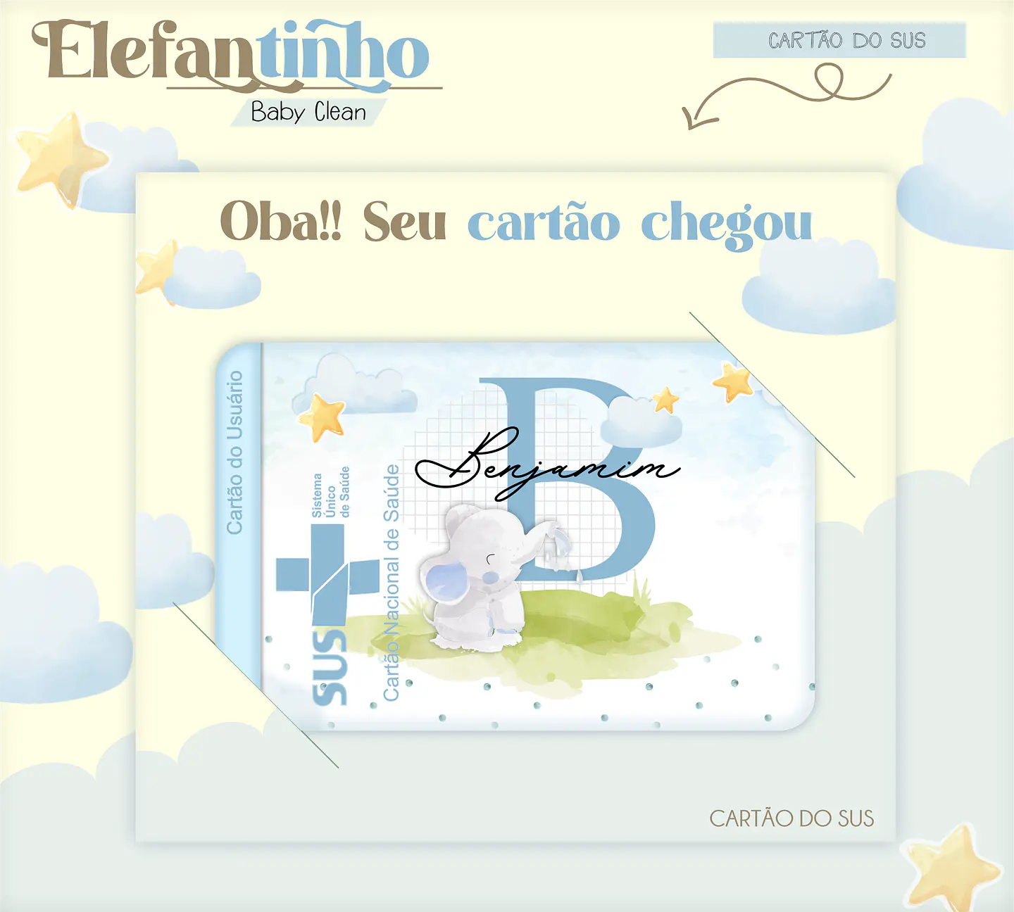 Arquivo Combo Encadernação Baby Elefantinho Azul 3