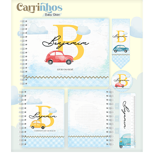 Arquivo Combo Encadernação Baby Carrinho Alfabeto