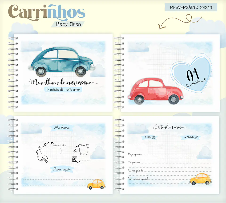 Arquivo Combo Encadernação Baby Carrinho Alfabeto 9