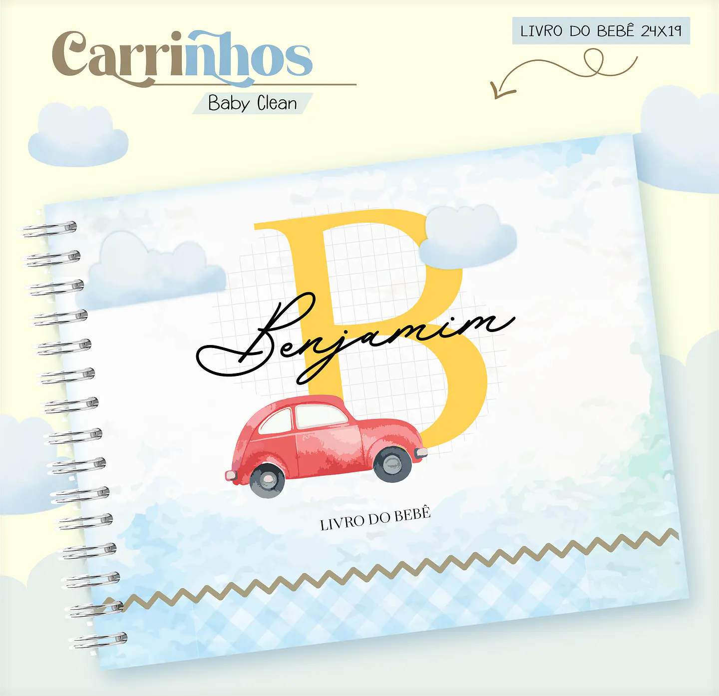 Arquivo Combo Encadernação Baby Carrinho Alfabeto 12
