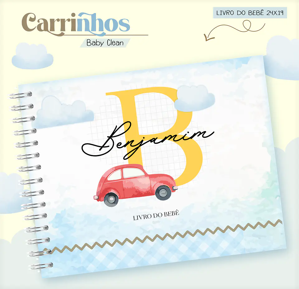 Arquivo Combo Encadernação Baby Carrinho Alfabeto 12