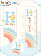 Arquivo Combo Encadernação Baby Sunshine Arco Iris Azul Alfabeto - Thumbnail 2