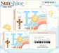 Arquivo Combo Encadernação Baby Sunshine Arco Iris Azul Alfabeto - Thumbnail 4
