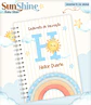 Arquivo Combo Encadernação Baby Sunshine Arco Iris Azul Alfabeto - Thumbnail 6