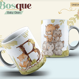 Arquivo Combo Encadernação Baby Bosque Raposinha Alfabeto