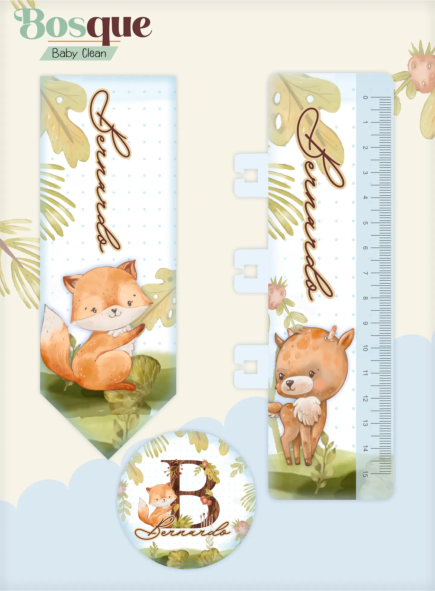 Arquivo Combo Encadernação Baby Bosque Raposinha Alfabeto 3