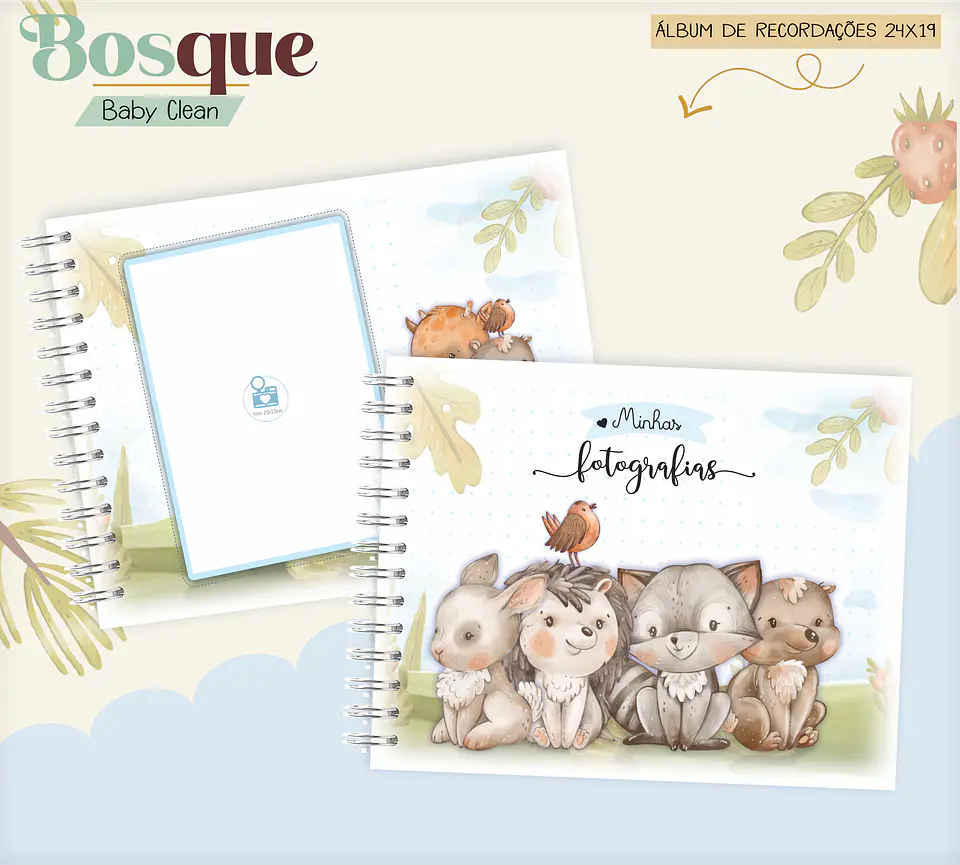 Arquivo Combo Encadernação Baby Bosque Raposinha Alfabeto 8