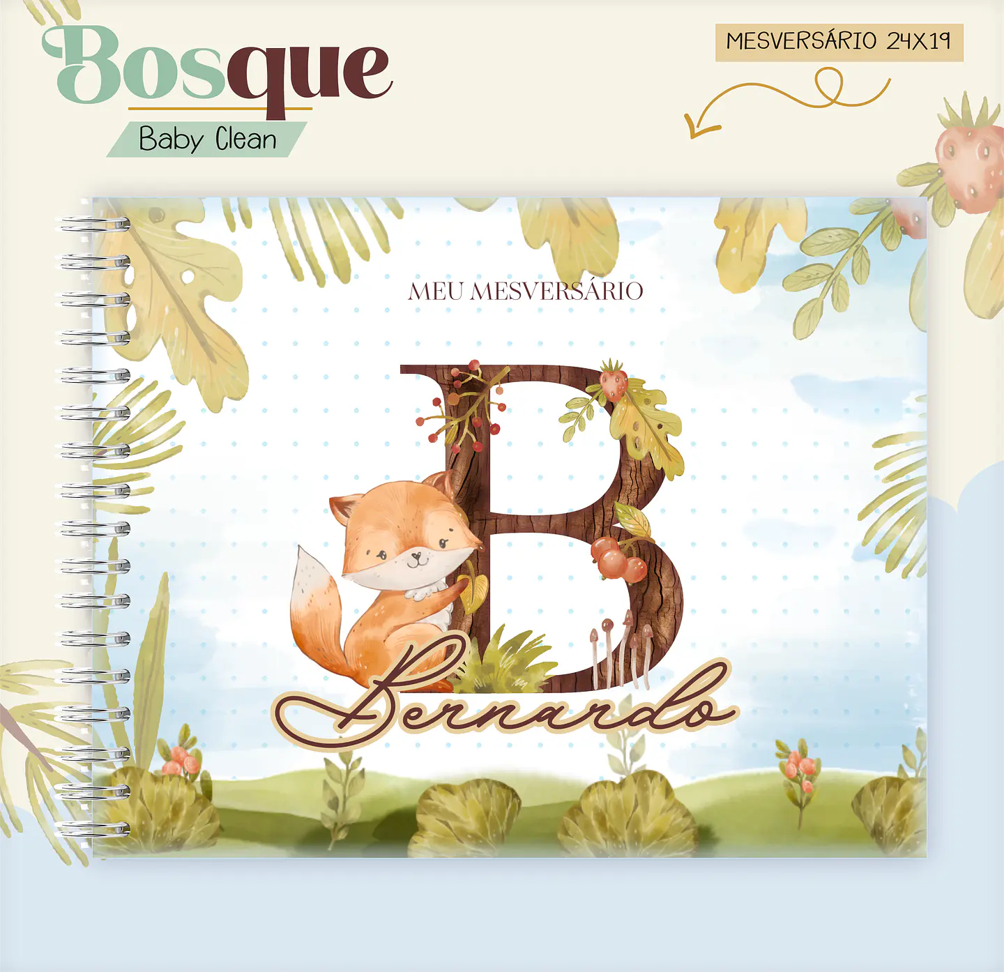 Arquivo Combo Encadernação Baby Bosque Raposinha Alfabeto 11