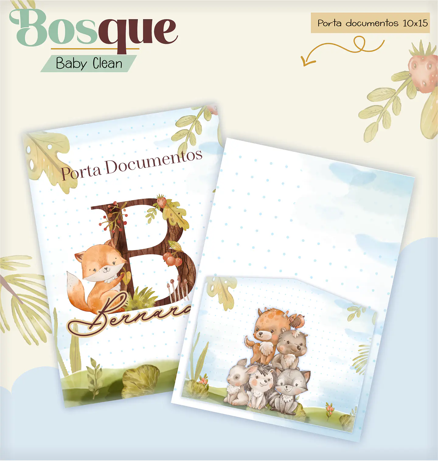 Arquivo Combo Encadernação Baby Bosque Raposinha Alfabeto 15