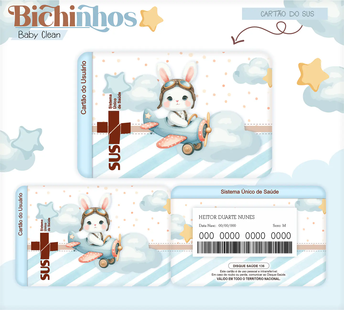 Arquivo Combo Encadernação Baby Coelhinho Aviador Alfabeto 7