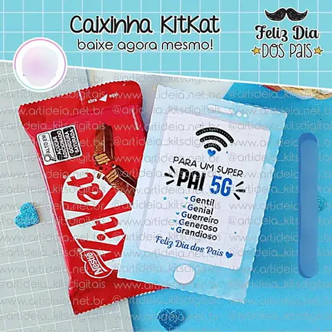 Arquivo Dia dos Pais Caixinha KitKat Celular 5G