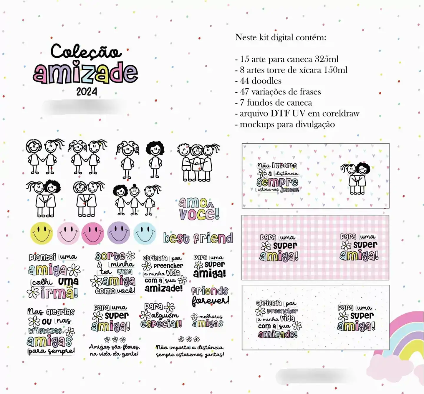 Arquivo Sublimação Canecas Dia do Amigo 1