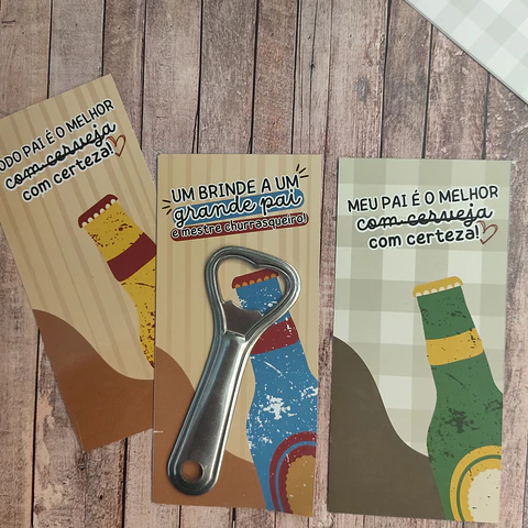 Arquivo Dia dos Pais Cristão Card Abridor de Garrafa