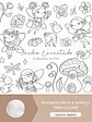 Kit Digital Jardim Encantado para Colorir - Thumbnail 1