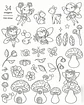 Kit Digital Jardim Encantado para Colorir - Thumbnail 2