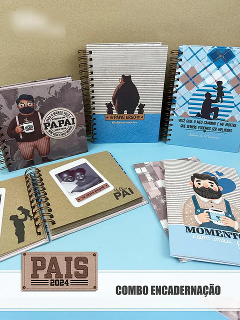 Arquivo Dia dos Pais Kit Encadernação