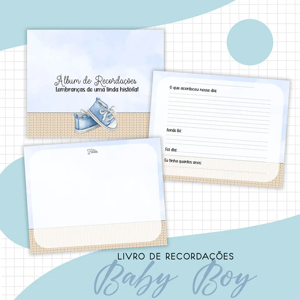 Arquivo Encadernação Baby Boy Roupinha Menino 3