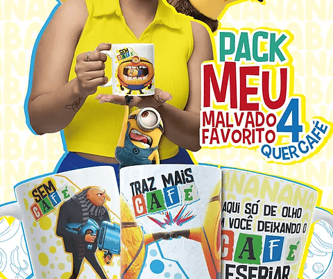 Arquivo Caneca Minnions Café