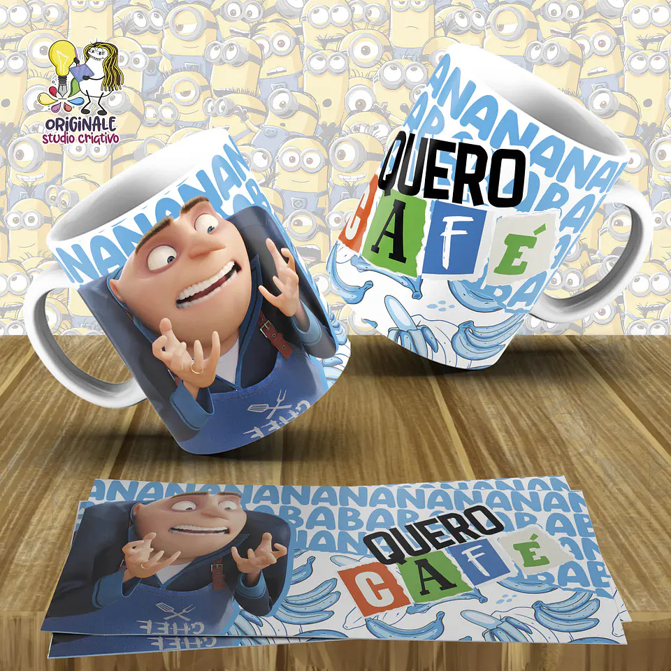 Arquivo Caneca Minnions Café 21