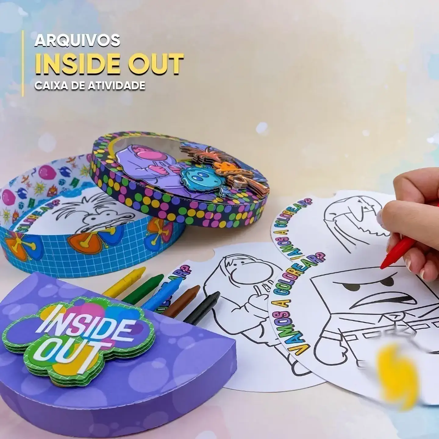 Arquivo Caixa de Atividade Kit Pintura Divertidamente 4