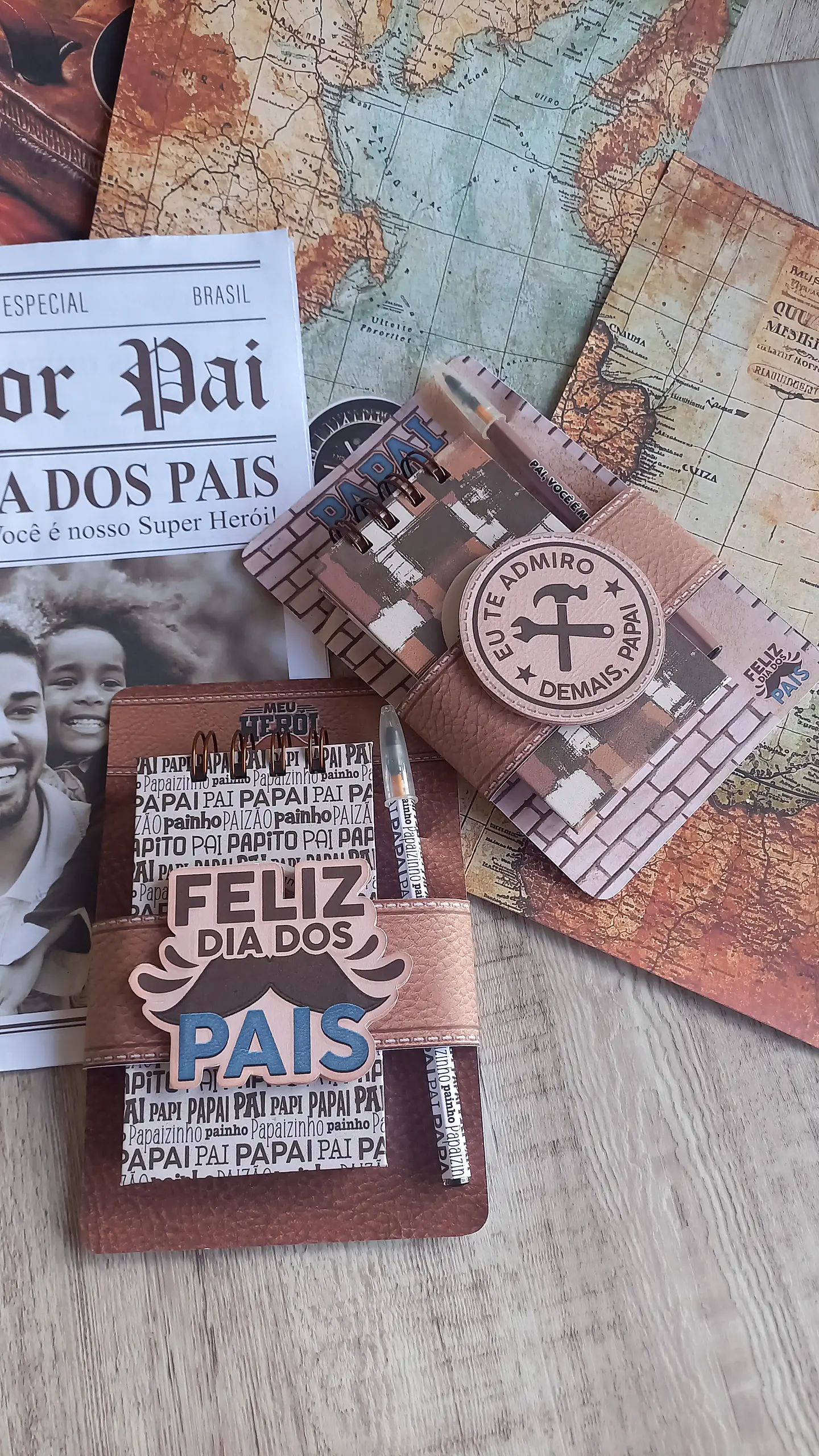Arquivo Dia dos Pais Mini Bloquinho com Caneta 2