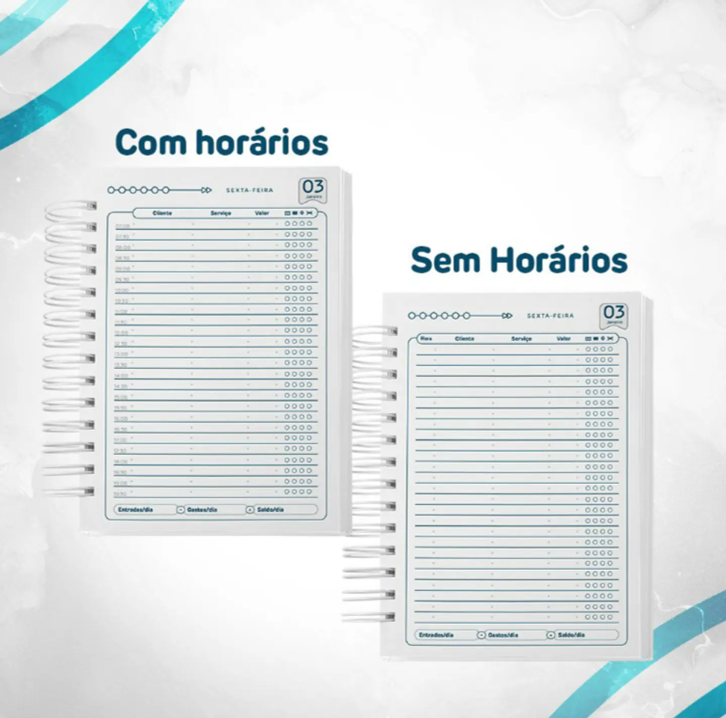 Arquivo Combo Agendamento 2025 - Coleção Topázio 2
