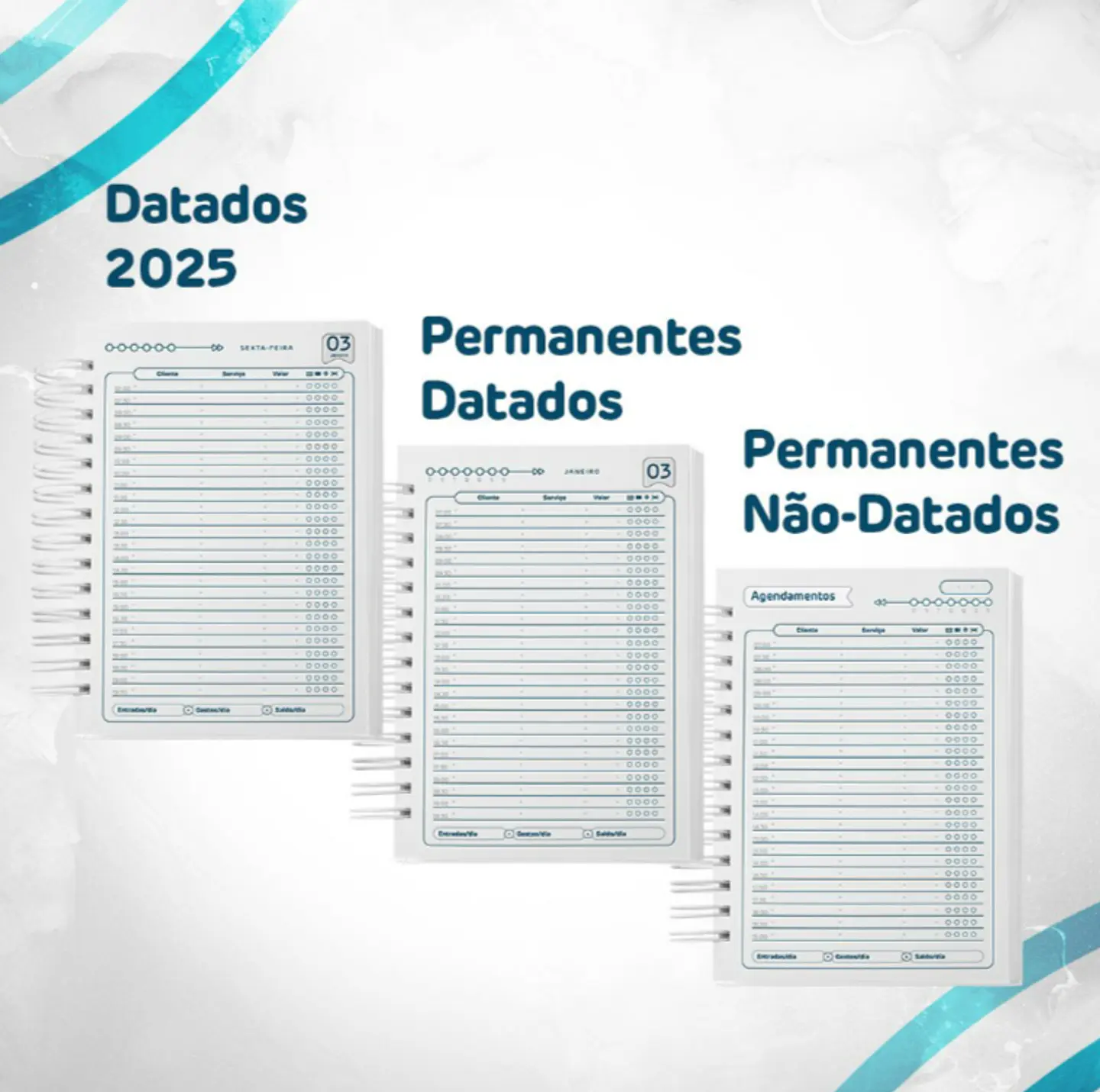 Arquivo Combo Agendamento 2025 - Coleção Topázio 4