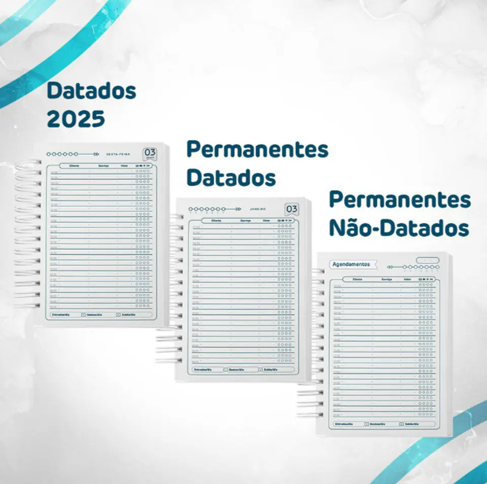 Arquivo Combo Agendamento 2025 - Coleção Topázio 4