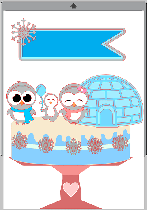 Arquivo de Corte Topo Pinguim