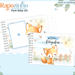 Arquivo Encadernação Baby Raposinha Menino Bosque