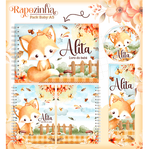 Arquivo Encadernação Baby Raposinha Menina Bosque