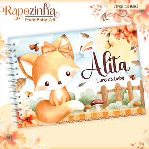Arquivo Encadernação Baby Raposinha Menina Bosque