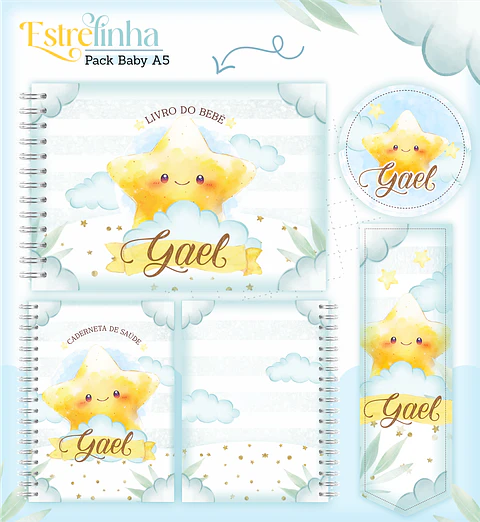 Arquivo Encadernação Baby Estrelinha Menino