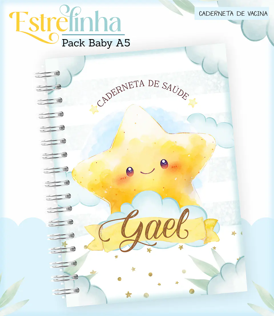 Arquivo Encadernação Baby Estrelinha Menino 7
