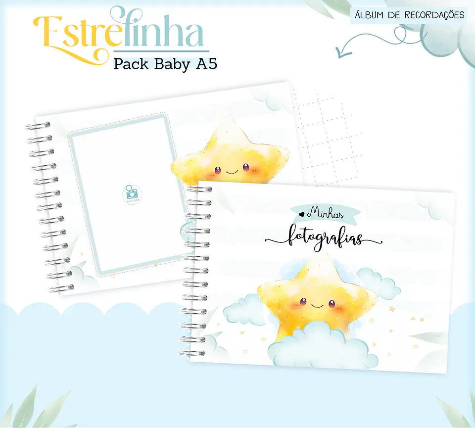 Arquivo Encadernação Baby Estrelinha Menino 8