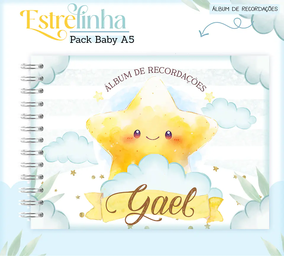 Arquivo Encadernação Baby Estrelinha Menino 9